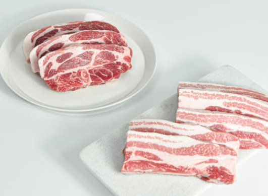 에이징 초음파 숙성 부드러운 한돈 국내산 돼지고기 삼겹살  1kg