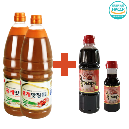 홍게간장 만능진국 1800ml 2EA  레드 700ml 세트
