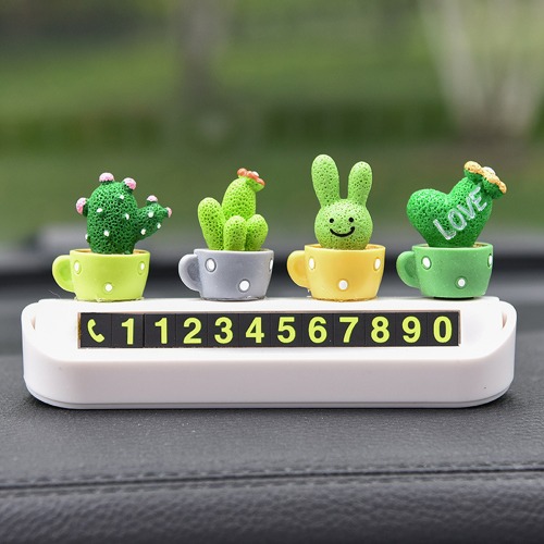 선인장 주차번호판