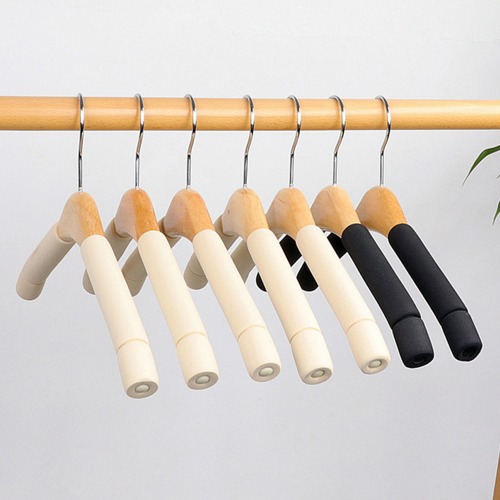 원목 미끄럼방지 옷걸이  바지걸이