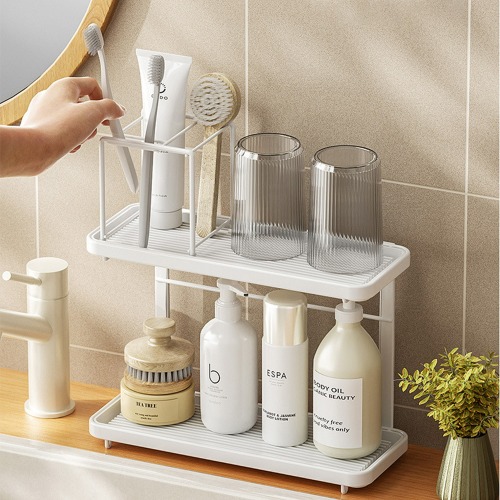 프레쉬 욕실선반 칫솔꽂이 양치컵 면도기 거치대
