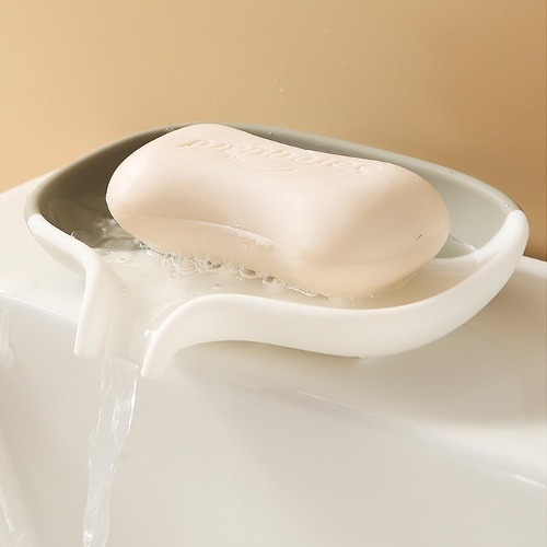 파스텔배색 실리콘 비누거치대 보관함 트레이