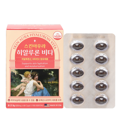 스킨아우라 히알루론비타 630mg x 60캡슐