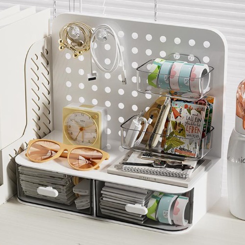 타공보드 수납 정리선반 데스크 오거나이저