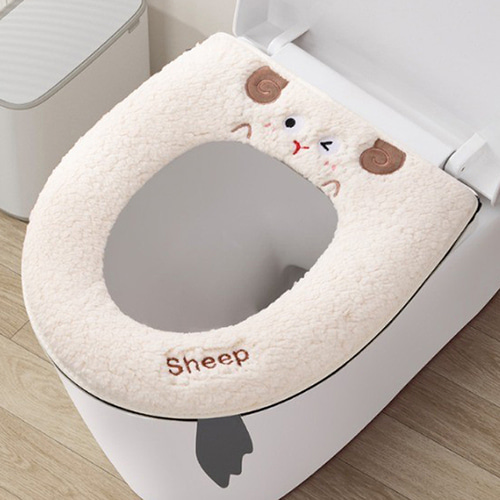 부들부들 양털 뽀송 변기커버