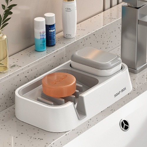 올라이2in1 무타공 물빠짐 비누거치대 브러쉬 세트