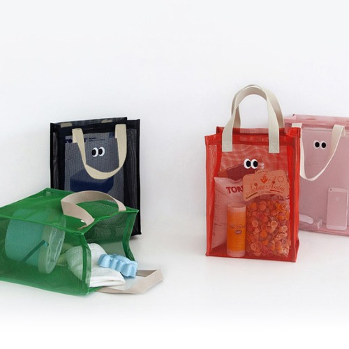 눈치코치 컬러풀 메쉬가방