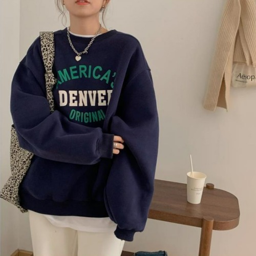 루즈핏 아메리카 도톰 맨투맨