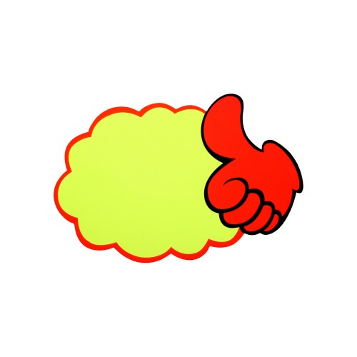 쇼카드(구름,엄지손,공백,5개입)