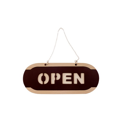 OPEN CLOSED(우드,양면)