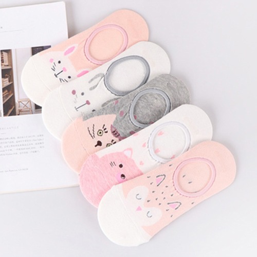 큐티 애니멀 발목양말 5개세트