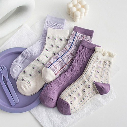 퍼플홀릭양말 5개세트