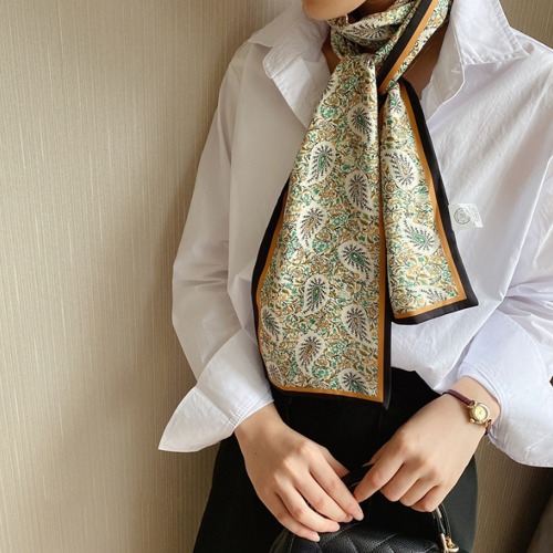 양면 페이즐리 실크스카프