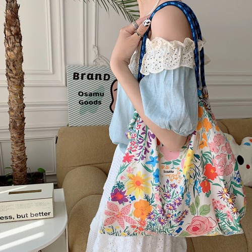 가든 로프 플라워 숄더백