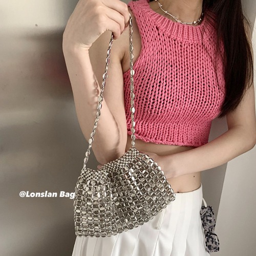 메탈 체인네트 블링백