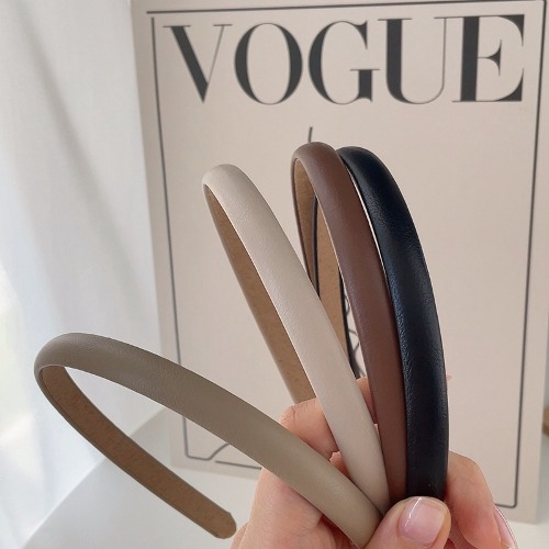 씬레더 머리띠 헤어 밴드 4개세트