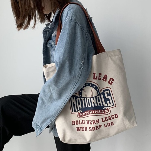 감성 데일리 캔버스 에코백