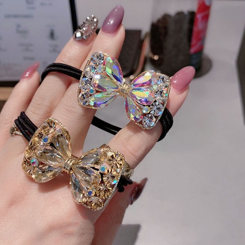 럭셔리 블링리본 헤어끈 2개세트