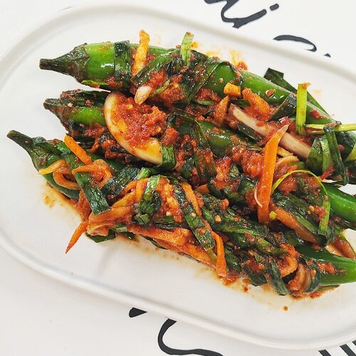 100프로 국내산 전라도 오이고추 소박이 600g