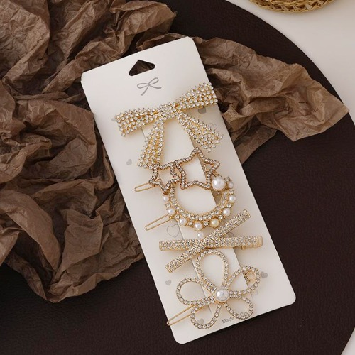 럭셔리 큐빅가득 헤어핀5개세트