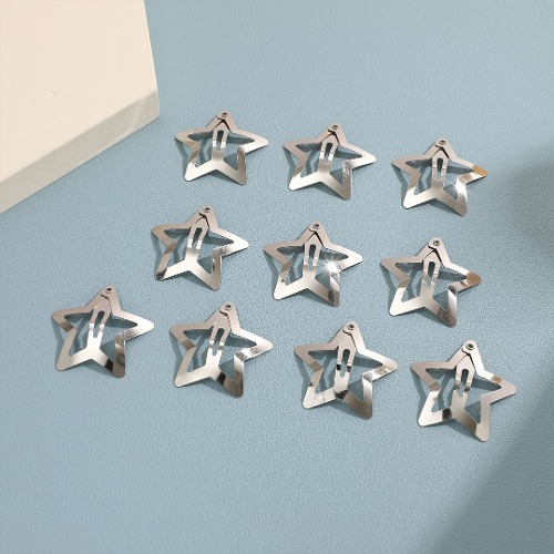 여성 키치스타 똑딱 헤어핀 10종세트