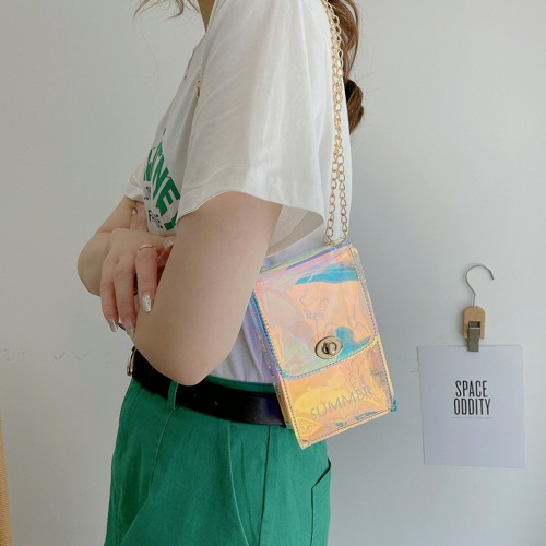 투명 오로라 핸드폰가방