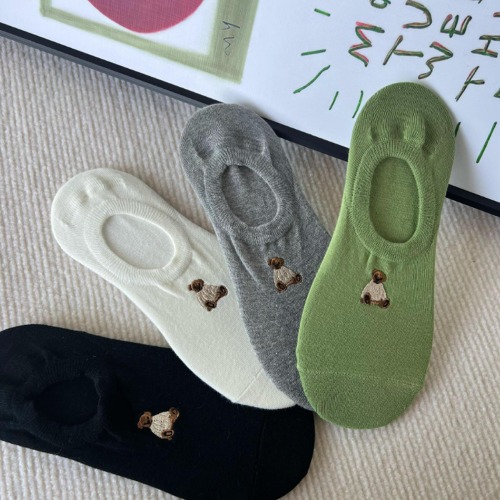 곰돌이 고급자수 페이크삭스 4개세트