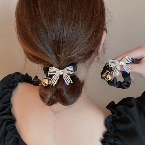 엔젤 리본큐빅 곱창헤어끈 2개세트