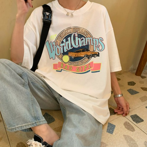 빈티지스탈 오버핏 반팔티