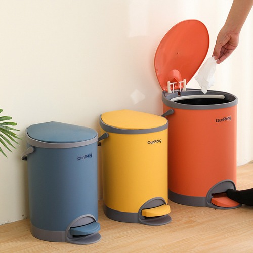인테리어 무소음 페달 휴지통 화장실 냄새차단 쓰레기통