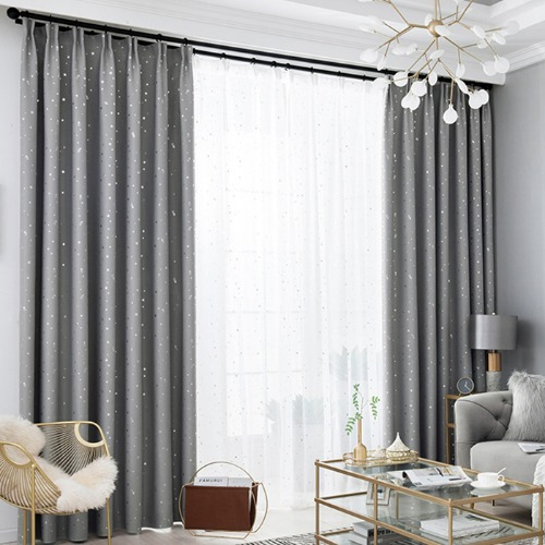 리빙공감 반짝반짝 별모양 암막 커튼