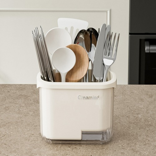 리빙공감 릴러블 물빠짐 수저통 수저꽂이