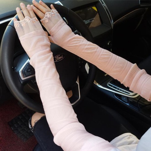 아이스실키 레이스 팔토시