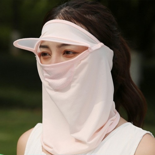 아이스 햇빛차단 썬캡마스크