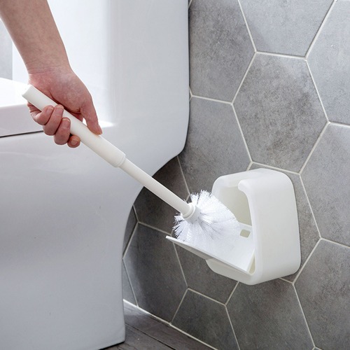 깔끔 무타공 부착식 욕실 변기솔 청소솔 욕실솔