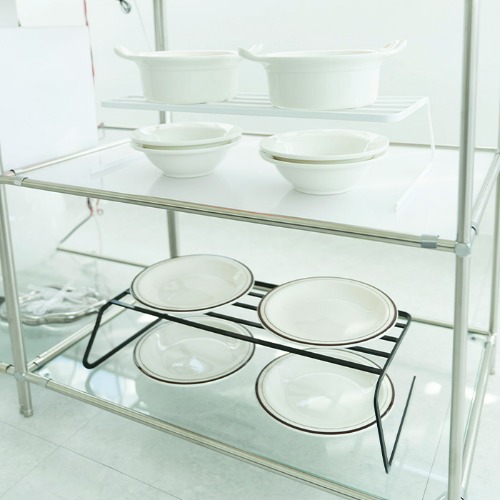 깔끔 롱바디 주방 접시 그릇 수납 선반 접시거치대 정리대