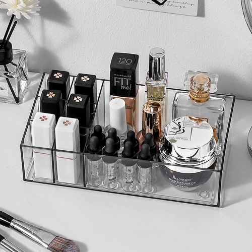 깔끔한 1단 아크릴 화장품 정리함