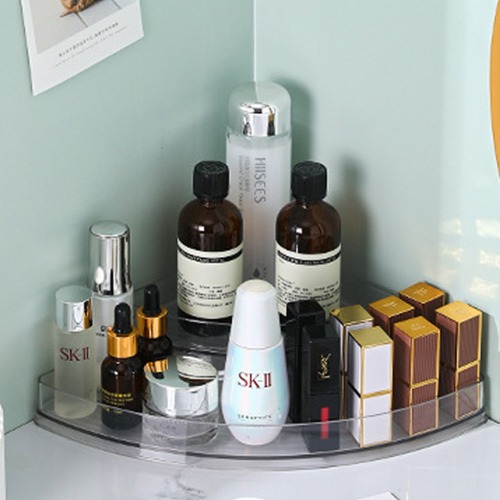 깔끔한 코너형 화장품 향수 수납 트레이 코너선반