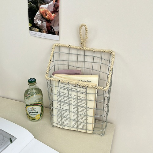 깔끔한 라탄짜임 다용도 욕실 주방 와이어 철제 행잉 바스켓
