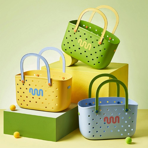 컬러풀 펀칭 목욕가방