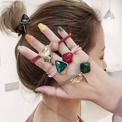 영롱한 보석헤어끈 4개세트