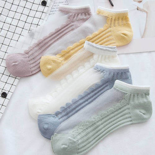 흔하지않아 예쁜 시스루양말 5개세트