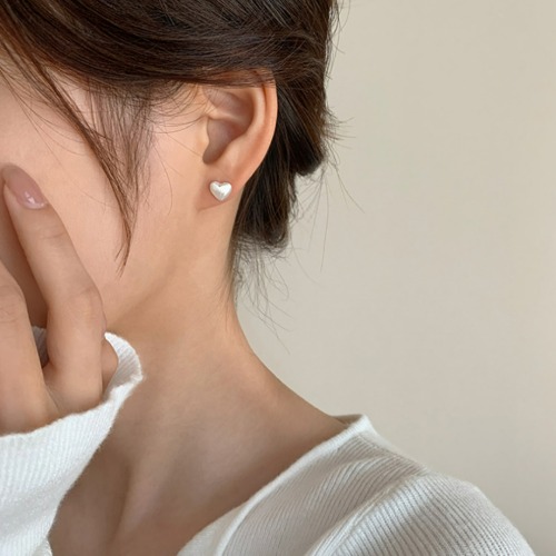 미니하트 실버귀걸이