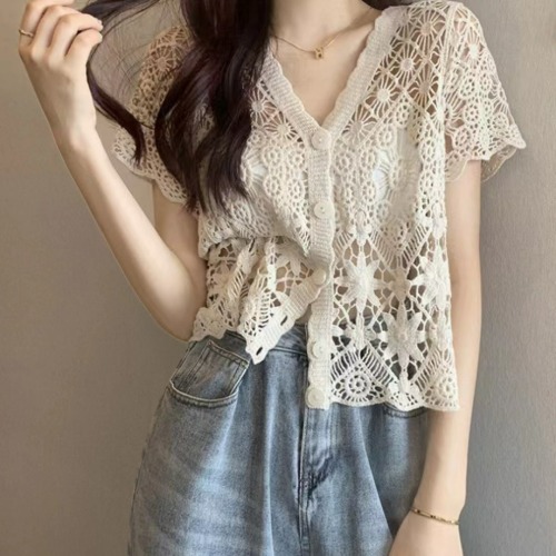 루나 크로셰 빈티지 가디건